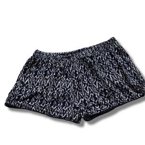 Ardene Blue and White Boho Shorts Medium